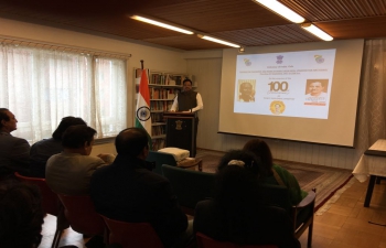 The Embassy of India in Norway organized a Seminar on Philosophy and Work of Pandit Deen Dayal Upadhyay for Anyodaya