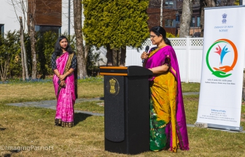 Madam Ambassador, Mrs. Kavitha Bhaskar addressing the participants for celebration of New Year by different States in India at India House, Oslo