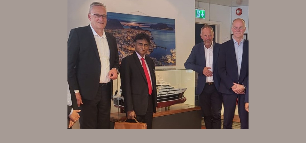 Dr. B. Bala Bhaskar, Ambassador met with Mr. Hans Ove Holmæy, CEO, Skipsteknisk in the city of Ålesund