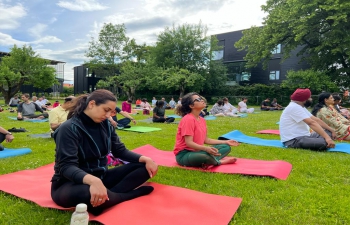 Participants for IDY 2022 celebrated by Embassy of India, Oslo