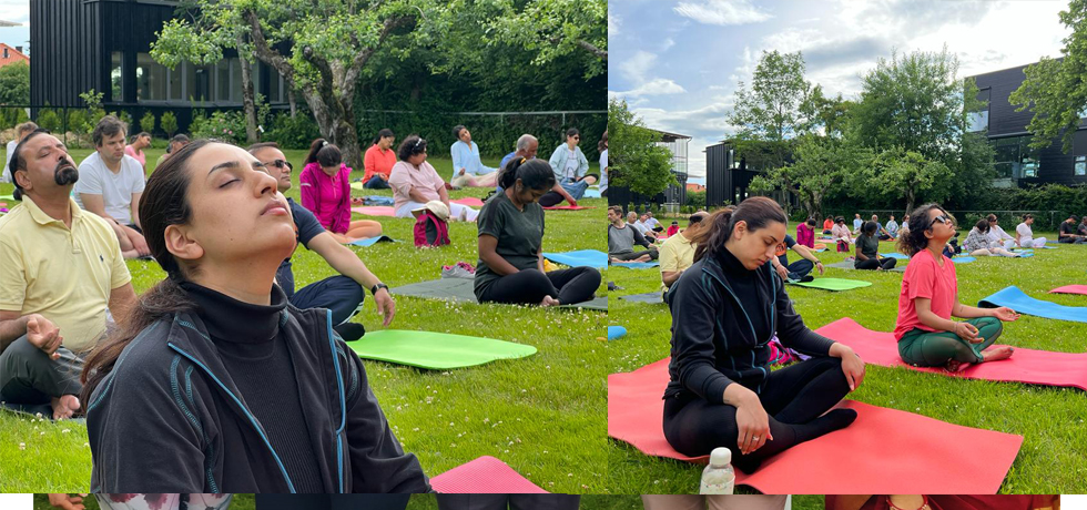 Participants for IDY 2022 celebrated by Embassy of India, Oslo.