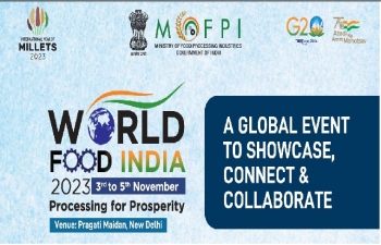 World Food India (WFI) 2023 from November 03-05, 2023 at New Delhi