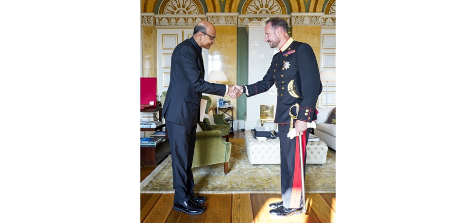 Presentation of Credentials by Ambassador Acquino Vimal to His Royal Highness Crown Prince Regent of Norway  (31 August 2023)